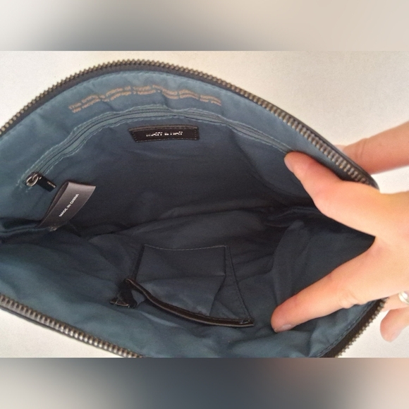 Matt & Nat/ WHILEM Black Vegan Leather Hobo Bag/ 2 Straps - Picture 8 of 16